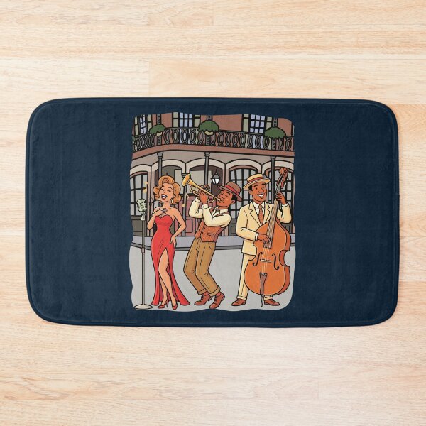 Item preview, Vintage New Orleans Jazz Night, French Quarter Music Art designed and sold by mashmosh.