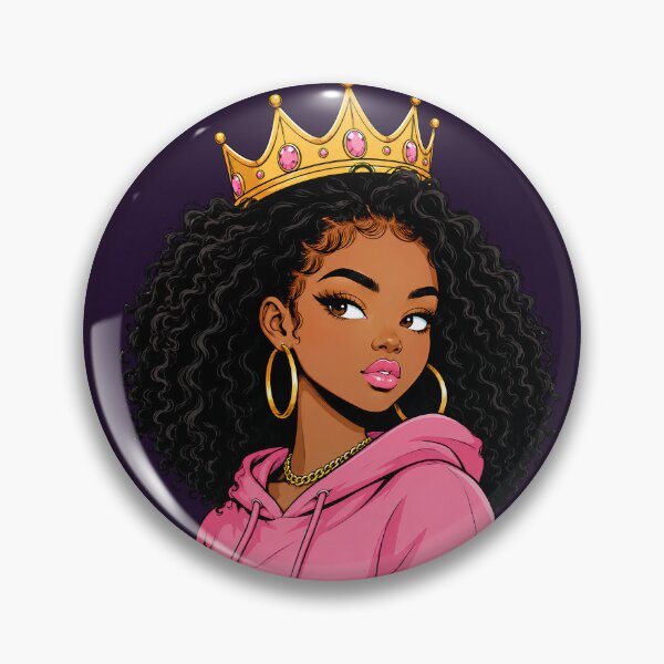 Item preview,  Black Queen with Golden Crown Melanin Magic designed and sold by Jankes88.