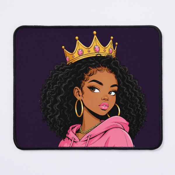 Item preview,  Black Queen with Golden Crown Melanin Magic designed and sold by Jankes88.