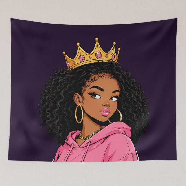Item preview,  Black Queen with Golden Crown Melanin Magic designed and sold by Jankes88.