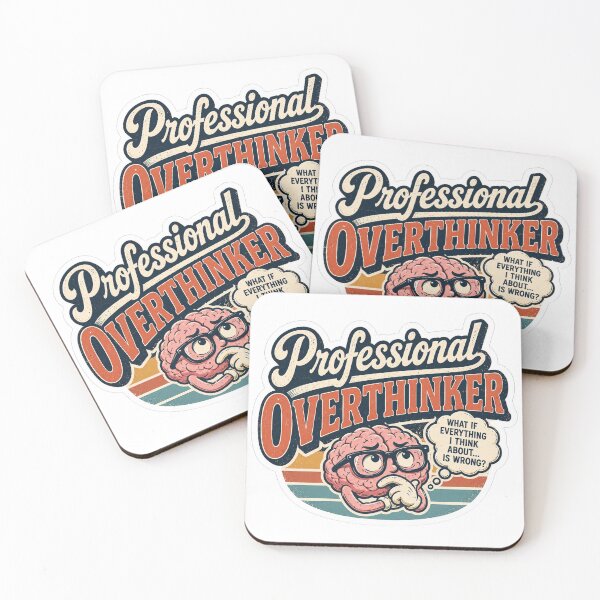 Item preview, Professional Overthinker Retro Design designed and sold by PriyankaSonara.