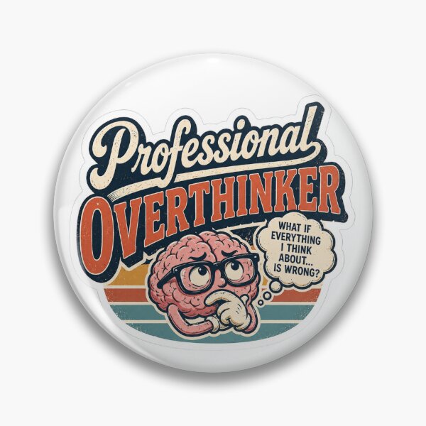 Item preview, Professional Overthinker Retro Design designed and sold by PriyankaSonara.