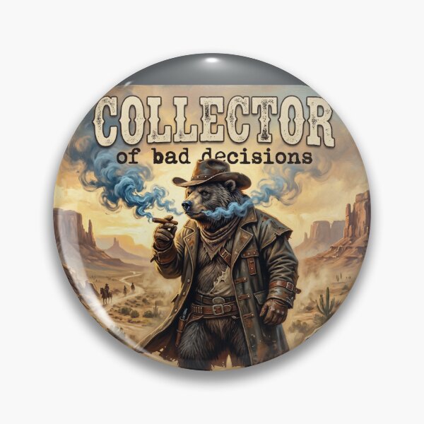 Item preview, Collector of Bad Decisions Bear | Funny Western Outlaw T-Shirt designed and sold by DmaarGroup.