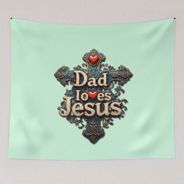 Item preview, Dad loves Jesus designed and sold by Jsw-speedartja.
