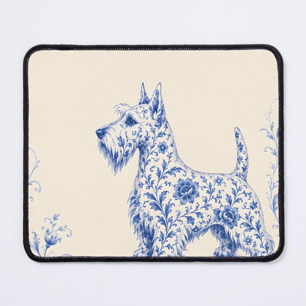 Item preview, Blue Porcelain Scottish Terrier Art designed and sold by quirkgenius01.