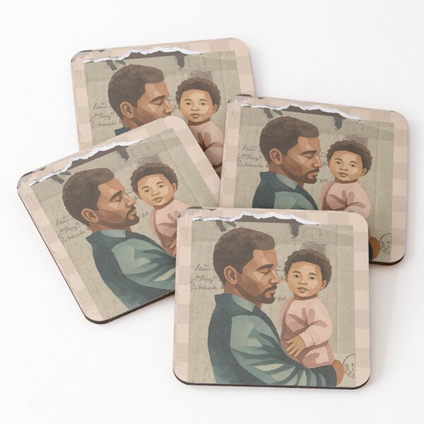 Item preview, Paternidad negra vintage, acuarela, estética retro designed and sold by Rhodes Shop.