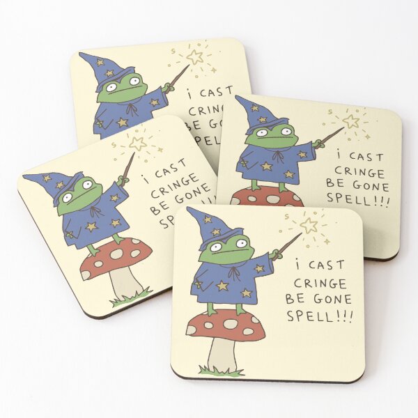 Item preview, I cast cringe be gone spell designed and sold by Doodlywood.