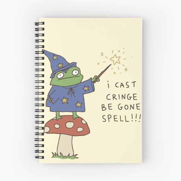 Item preview, I cast cringe be gone spell designed and sold by Doodlywood.