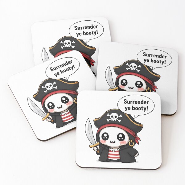 Item preview, Tiny Pirate – Surrender Ye Booty! designed and sold by Icareis-Studios.