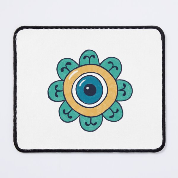 Item preview, Evil Eye - Protection Symbol Amulet Flower designed and sold by Mystic Eye Loom Studio .