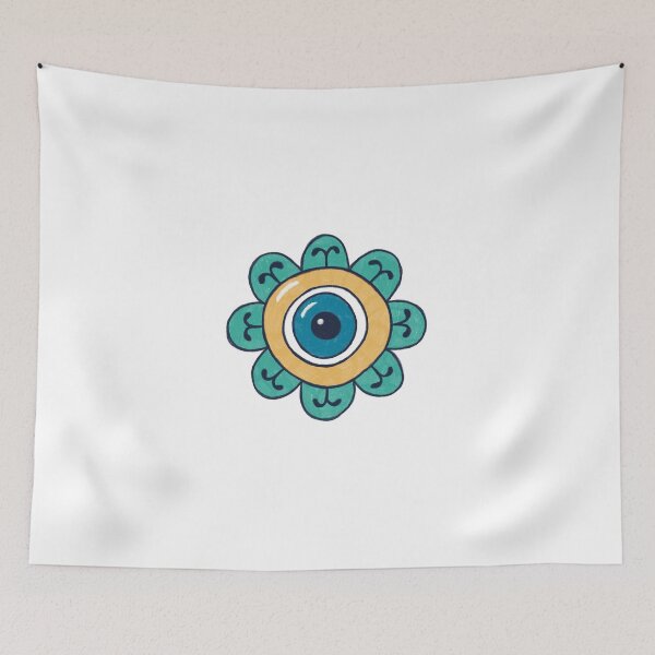Item preview, Evil Eye - Protection Symbol Amulet Flower designed and sold by Mystic Eye Loom Studio .