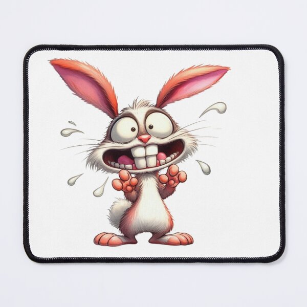 Item preview, Hilarious Exaggerated Rabbit Cartoon Illustration designed and sold by LunaPixelStudio.