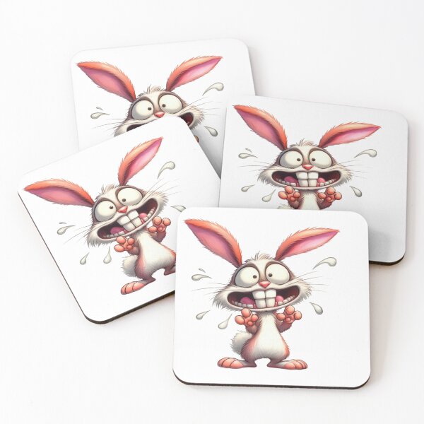 Item preview, Hilarious Exaggerated Rabbit Cartoon Illustration designed and sold by LunaPixelStudio.