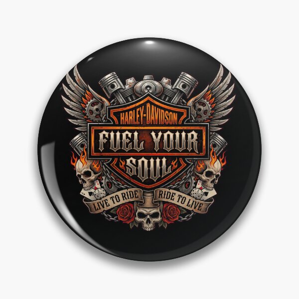 Item preview, Harley Davidson Fuel Your Soul Custom Chopper Rider Design designed and sold by enzoade.