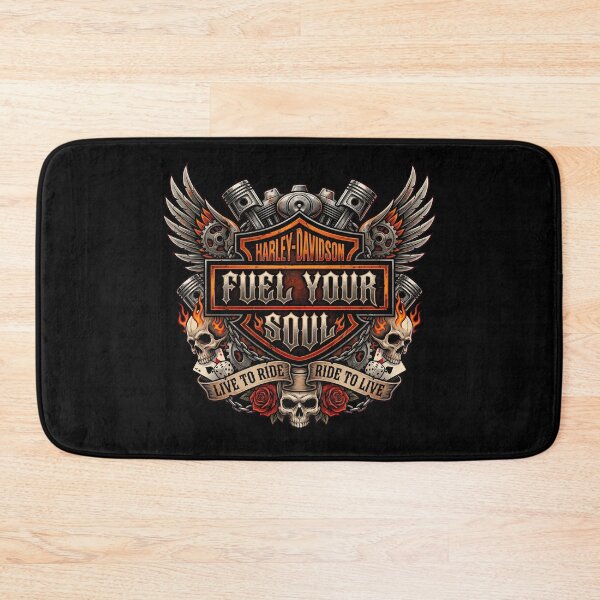 Item preview, Harley Davidson Fuel Your Soul Custom Chopper Rider Design designed and sold by enzoade.