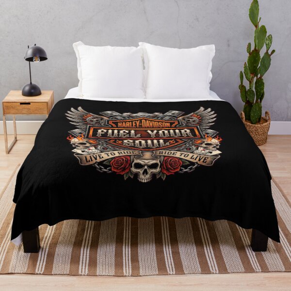 Item preview, Harley Davidson Fuel Your Soul Custom Chopper Rider Design designed and sold by enzoade.