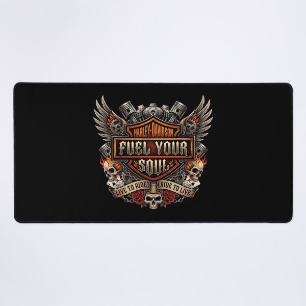 Item preview, Harley Davidson Fuel Your Soul Custom Chopper Rider Design designed and sold by enzoade.