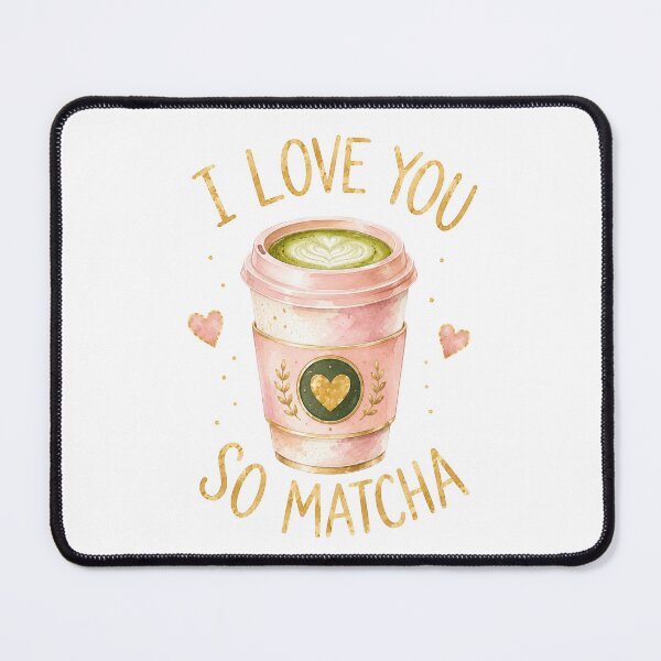 Item preview, I Love You So Matcha | Cute Matcha Lover Watercolor Aesthetic Design designed and sold by Ioanna-Studio.