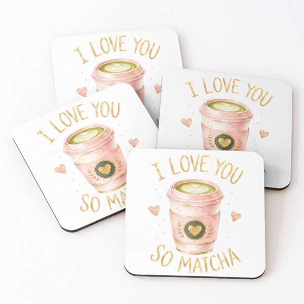 Item preview, I Love You So Matcha | Cute Matcha Lover Watercolor Aesthetic Design designed and sold by Ioanna-Studio.
