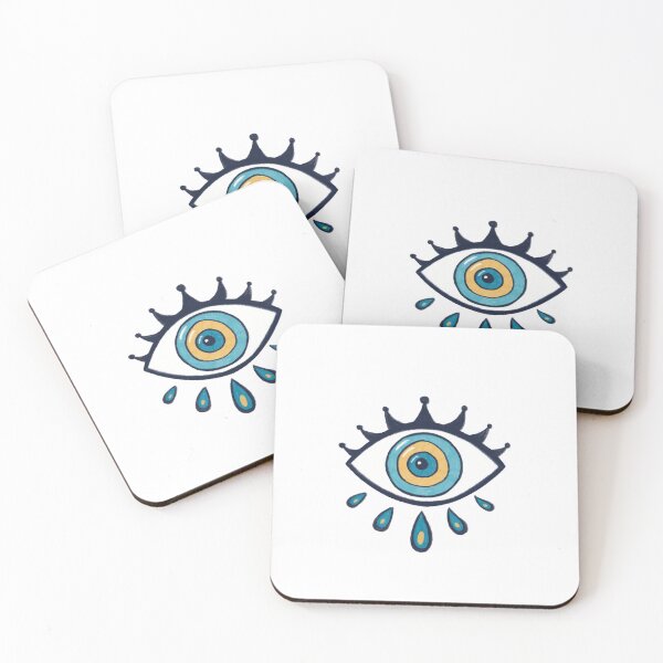 Item preview, Evil Eye - Protection Symbol Amulet Lash designed and sold by Mystic Eye Loom Studio .