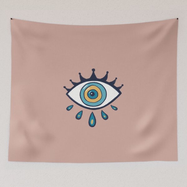 Item preview, Evil Eye - Protection Symbol Amulet Lash designed and sold by Mystic Eye Loom Studio .