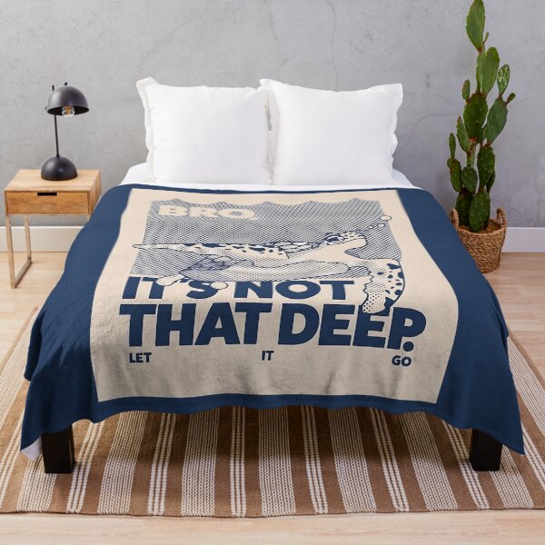 Item preview, Bro, It's Not That Deep | Funny Sea Turtle Retro Halftone Art designed and sold by Kanyaaa.