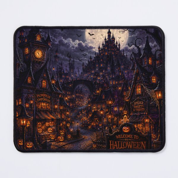 Item preview, Halloween Town Under the Blood Moon. designed and sold by HorrorInkStudio.