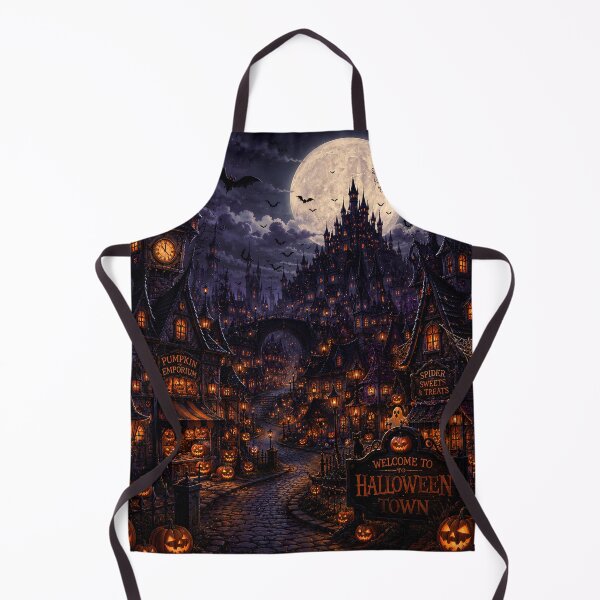 Item preview, Halloween Town Under the Blood Moon. designed and sold by HorrorInkStudio.