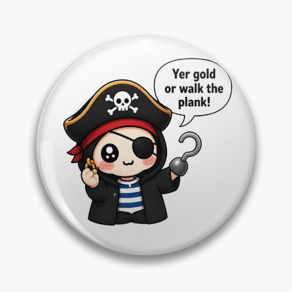 Item preview, Tiny Pirate – Yer Gold or Walk the Plank! designed and sold by Icareis-Studios.