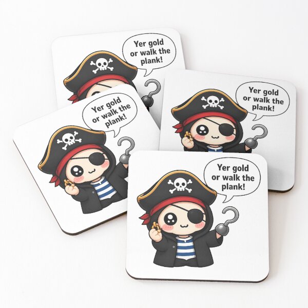 Item preview, Tiny Pirate – Yer Gold or Walk the Plank! designed and sold by Icareis-Studios.