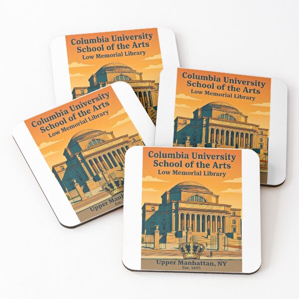 Item preview, Columbia University Low Memorial Library Retro Academic Travel Poster designed and sold by EvergreenPark - Tee Studio.