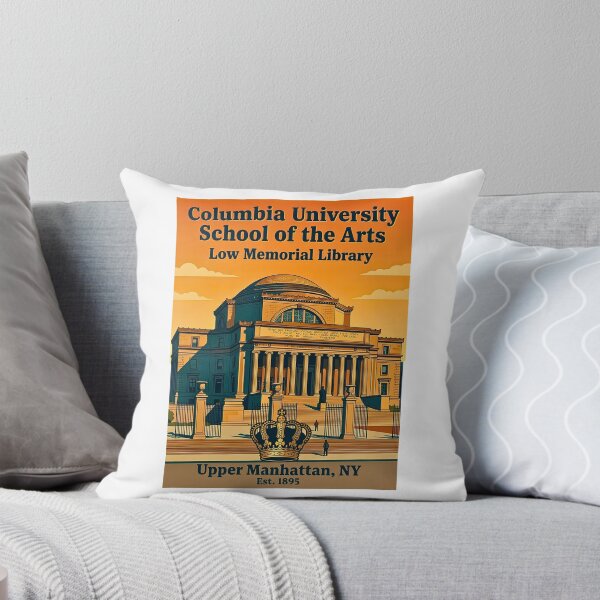 Item preview, Columbia University Low Memorial Library Retro Academic Travel Poster designed and sold by EvergreenPark - Tee Studio.