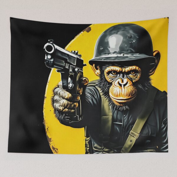 Item preview, monkey gun man designed and sold by aliraweb.