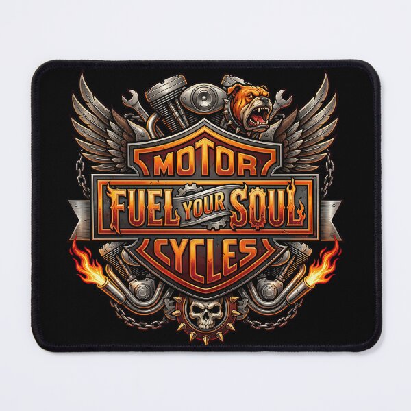 Item preview, Harley Davidson Fuel Your Soul Vintage Motorcycle Graphic designed and sold by enzoade.