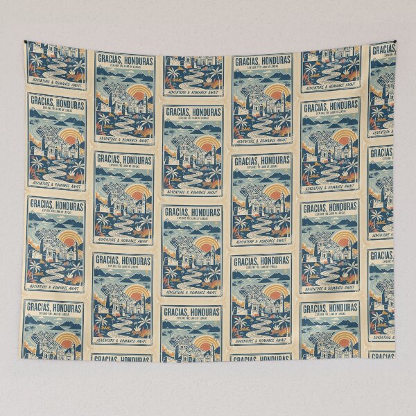Item preview, Gracias Honduras 1950s Vintage Travel Tourism designed and sold by TravelersGems.