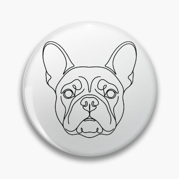 Item preview, French Bulldog Minimalist Line Art Sticker Frenchie Gift Dog Lover designed and sold by PetInkCo.