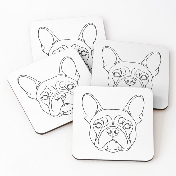 Item preview, French Bulldog Minimalist Line Art Sticker Frenchie Gift Dog Lover designed and sold by PetInkCo.