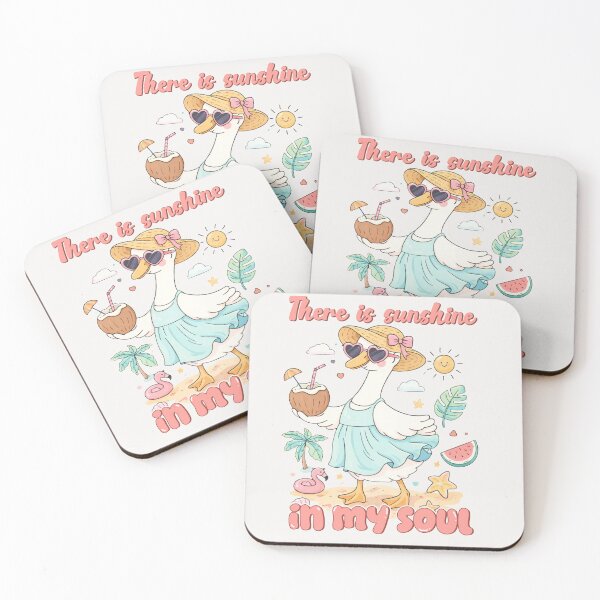 Item preview, There Is Sunshine In My Soul – Cute Summer Duck Illustration for girl designed and sold by AngryToro.