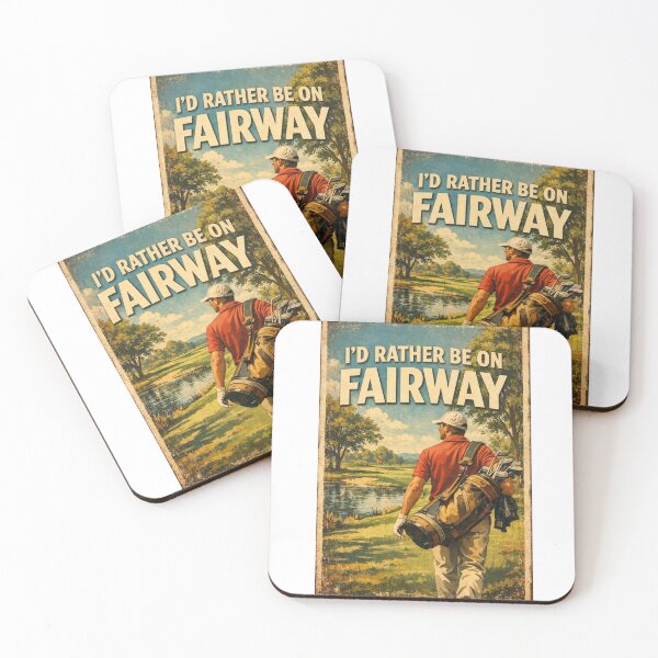 Item preview,  I'd Rather Be On The Fairway Vintage Golf Poster Lake View Gift For Golf Lover designed and sold by Print Loft.
