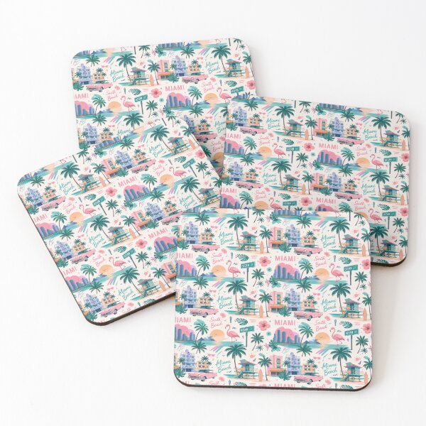 Item preview, Miami Beach Tropical Sunset Pattern designed and sold by piketo.