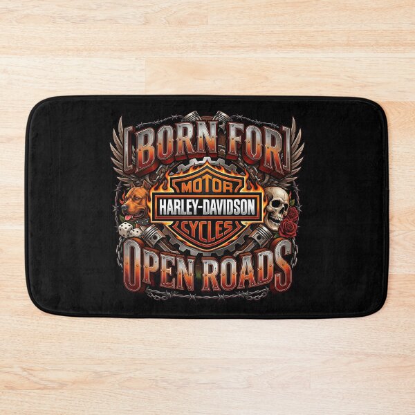 Item preview, Harley Davidson Born For Open Roads Premium Rider Lifestyle Design designed and sold by enzoade.