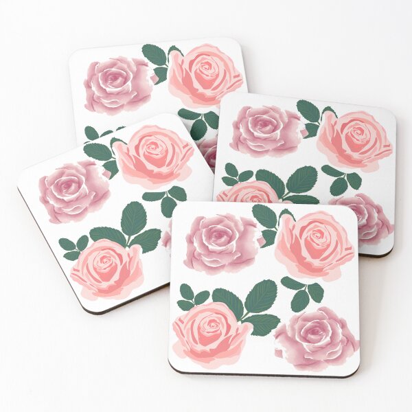 Item preview, Pink Rose Floral Design | Vintage Aesthetic Flower Art designed and sold by reanacreations.