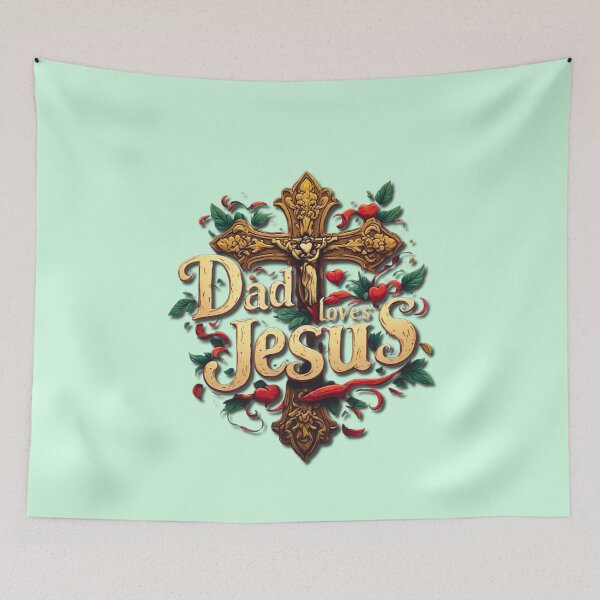 Item preview, Dad loves Jesus designed and sold by Jsw-speedartja.