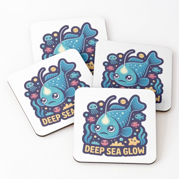 Item preview, Deep Sea Glow Kawaii Lanternfish Ocean Art designed and sold by LukaRealm.