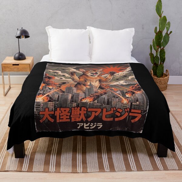 Item preview, Abyssinian Catzilla Japanese Fuji Art Cat Owner designed and sold by DoodleTortle.