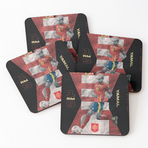Item preview, Lamine Yamal #19 - España Red Jersey Industrial Graphic Art designed and sold by Shopunte.