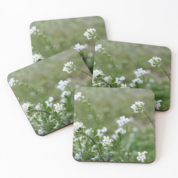 Item preview, White Wildflowers Close-Up In Green Field On Spring Meadow With Soft Focus Background designed and sold by Nmallia.