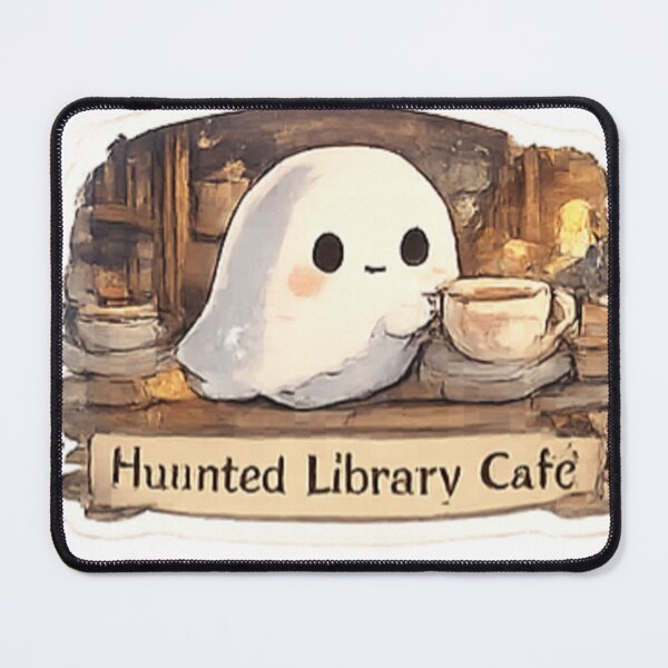 Item preview, Dark Academia Kawaii Ghost Librarian designed and sold by GUINewAlex.