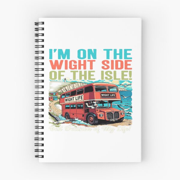 Item preview, Funny Isle of Wight Travel Shirt – “I’m On The Wight Side of the Isle” Vintage Bus Coastal Design | UK Travel Humor Graphic Tee designed and sold by Sushikidsntod.