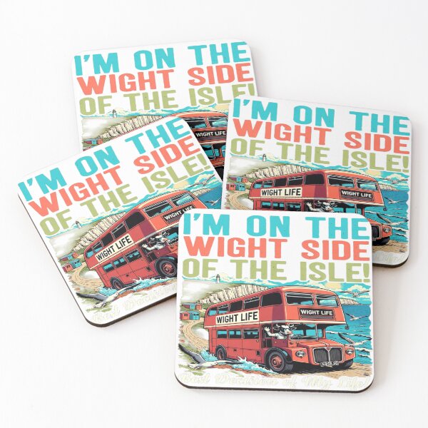 Item preview, Funny Isle of Wight Travel Shirt – “I’m On The Wight Side of the Isle” Vintage Bus Coastal Design | UK Travel Humor Graphic Tee designed and sold by Sushikidsntoddlers.
